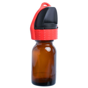 WYFF’R Ultimate médio vermelho com a tampa no frasco